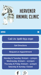 Mobile Screenshot of heaveneranimalclinic.com